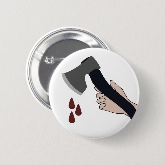 alternatieve bijl ronde button 5,7 cm (Voorkant /achterkant)