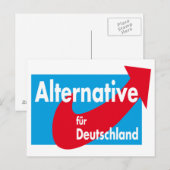 Alternatieve Bont Deutschland Logo Briefkaart (Voorkant / Achterkant)