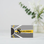 Alternatieve bronnen voor zonne-energie/vermogen visitekaartje (Staand voorkant)