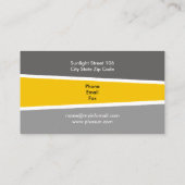 Alternatieve bronnen voor zonne-energie/vermogen visitekaartje (Achterkant)