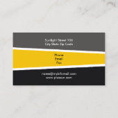 Alternatieve bronnen voor zonne-energie/vermogen visitekaartje (Achterkant)