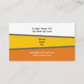 Alternatieve bronnen voor zonne-energie/vermogen visitekaartje (Achterkant)