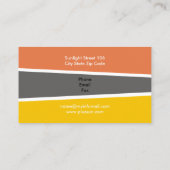 Alternatieve bronnen voor zonne-energie/vermogen visitekaartje (Achterkant)