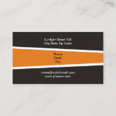 Alternatieve bronnen voor zonne-energie/vermogen visitekaartje (Achterkant)