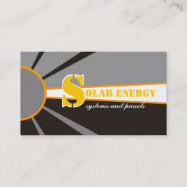 Alternatieve bronnen voor zonne-energie/vermogen visitekaartje