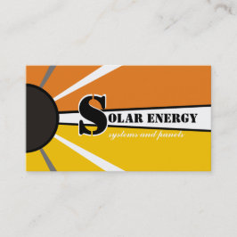 Alternatieve bronnen voor zonne-energie/vermogen visitekaartje