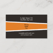 Alternatieve bronnen voor zonne-energie/vermogen visitekaartje (Achterkant)