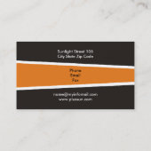 Alternatieve bronnen voor zonne-energie/vermogen visitekaartje (Achterkant)