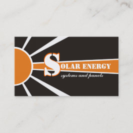 Alternatieve bronnen voor zonne-energie/vermogen visitekaartje
