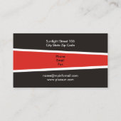 Alternatieve bronnen voor zonne-energie/vermogen visitekaartje (Achterkant)