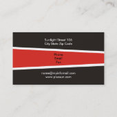 Alternatieve bronnen voor zonne-energie/vermogen visitekaartje (Achterkant)