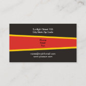 Alternatieve bronnen voor zonne-energie/vermogen visitekaartje (Achterkant)