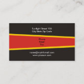 Alternatieve bronnen voor zonne-energie/vermogen visitekaartje (Achterkant)