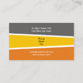 Alternatieve bronnen voor zonne-energie/vermogen visitekaartje (Achterkant)