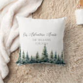Alternatieve bruiloft gastenboek pijnbomen kussen (Deken)