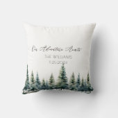 Alternatieve bruiloft gastenboek pijnbomen kussen (Achterkant)