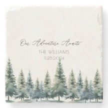 Alternatieve bruiloft gastenboek pijnbomen