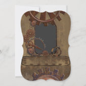 Alternatieve bruiloft met steampunk kaart (Achterkant)