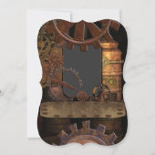 Alternatieve bruiloft met steampunk kaart (Achterkant)