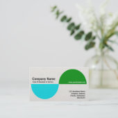 Alternatieve elementen II - Blauw en groen Visitekaartje (Staand voorkant)