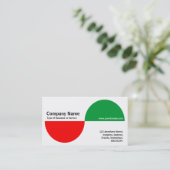 Alternatieve elementen - Rood en groen Visitekaartje (Staand voorkant)