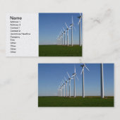 Alternatieve energie - De groene kracht Visitekaartje (Voorkant / Achterkant)