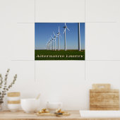 Alternatieve energie - De Groene Macht Poster (Keuken)