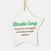 Alternatieve energie keramisch ornament (Links)