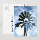 Alternatieve energie - Pinwheels Windmillvermogen Briefkaart (Voorkant / Achterkant)
