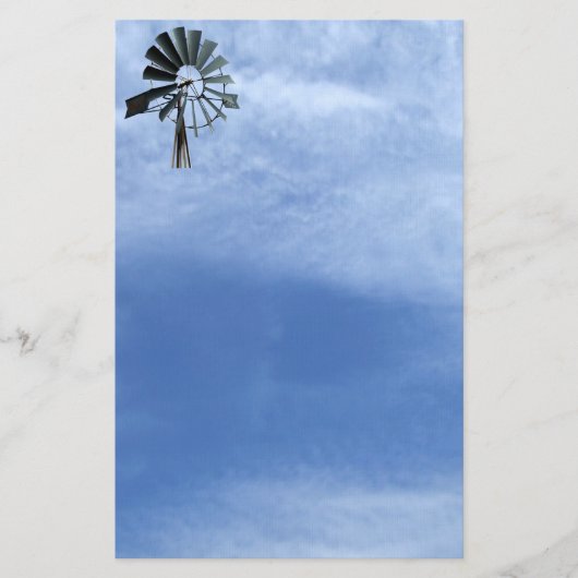 Alternatieve energie - Pinwheels Windmillvermogen Briefpapier (Voorkant)
