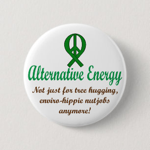 Alternatieve energie ronde button 5,7 cm