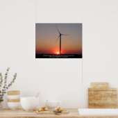 Alternatieve energie: Wind & Zonne Poster (Keuken)