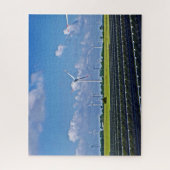 Alternatieve energie - Zonne- en windenergie Legpuzzel (Verticaal)