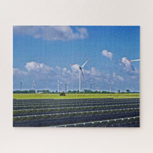 Alternatieve energie - Zonne- en windenergie Legpuzzel