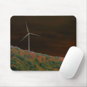 Alternatieve energiewindenergie Herfst Mousepad Muismat (Met muis)