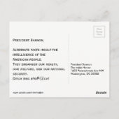Alternatieve feiten Briefkaarten voor het Presiden (Achterkant)