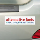 Alternatieve feiten: een eufemisme voor LIES Bumpersticker (Op auto)