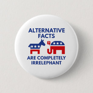 Alternatieve feiten ronde button 5,7 cm