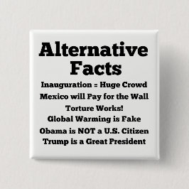 "Alternatieve feiten" Witte Button