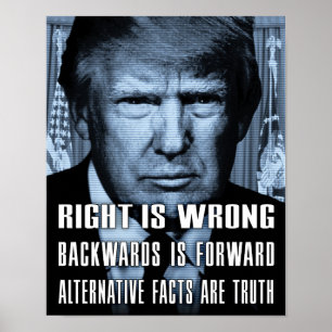 Alternatieve feiten zijn waarheid - Anti President Poster