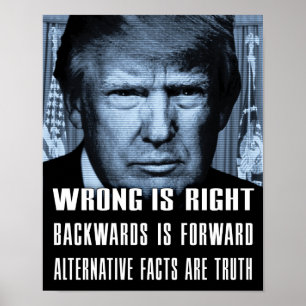 Alternatieve feiten zijn waarheid - Anti President Poster