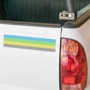 Alternatieve Gay Man Pride House vlag Bumpersticker
