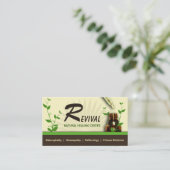 Alternatieve Geneeskunde Homeopathie Fles en Dropp Afsprakenkaartje (Staand voorkant)