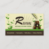 Alternatieve Geneeskunde Homeopathie Fles en Dropp Afsprakenkaartje (Voorkant)