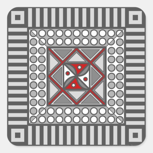Alternatieve geometrische sticker (Voorkant)