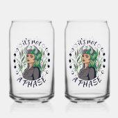 Alternatieve Gothic Girl Art Het is geen fase Blikvorm Glas (Voorkant)