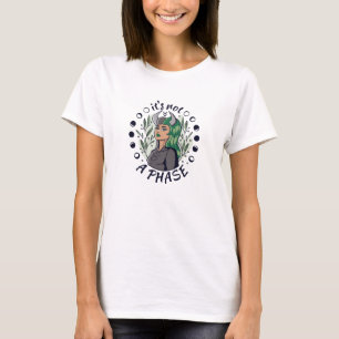 Alternatieve Gothic Girl Art Het is geen fase T-shirt