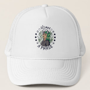 Alternatieve Gothic Girl Art Het is geen fase Trucker Pet