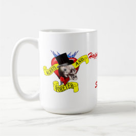 Alternatieve gothic rockabilly tattoo Valentijnse  Mok