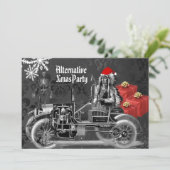 Alternatieve Gothic SteampunkKerstmis Kaart (Staand voorkant)